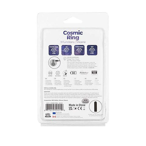 Power Bullet Cosmic Vibrating Cock Ring by BMS Factory - Vibrating Cock Rings