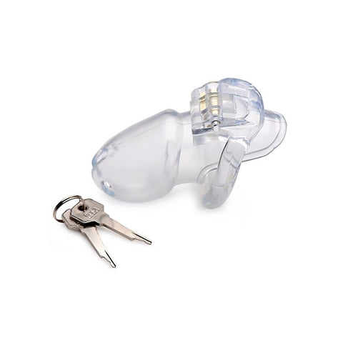 Master Series Clear Captor Male Chastity Cage by XR Brands - Male Chastity