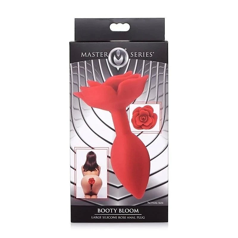 Booty Bloom Silicone Rose Anal Plug by XR Brands - Butt Plugs