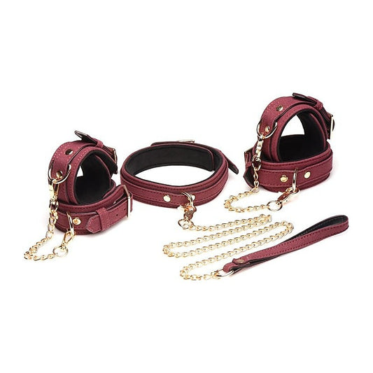 Master Series Velvet Bondage Set by XR Brands - Bondage Kits