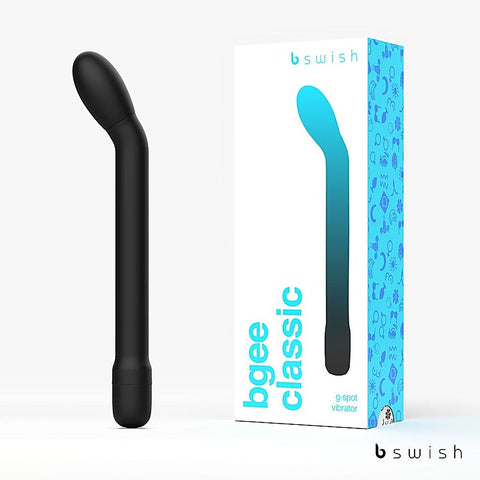B Swish Bgee Classic Waterproof G Spot Vibrator with Angled Tip Design - G-Spot Vibrators