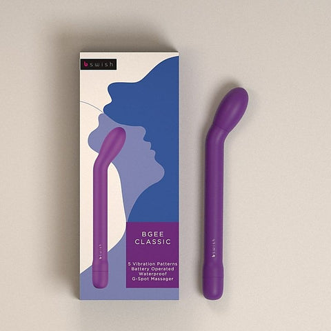 B Swish Bgee Classic Waterproof G Spot Vibrator with Angled Tip Design - G-Spot Vibrators