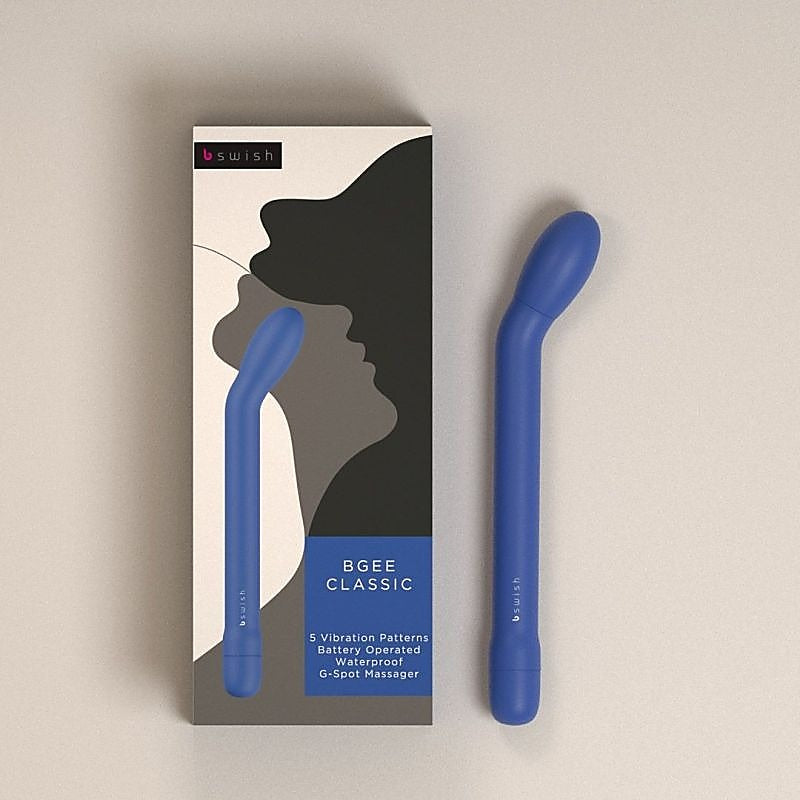 B Swish Bgee Classic Waterproof G Spot Vibrator with Angled Tip Design - G-Spot Vibrators