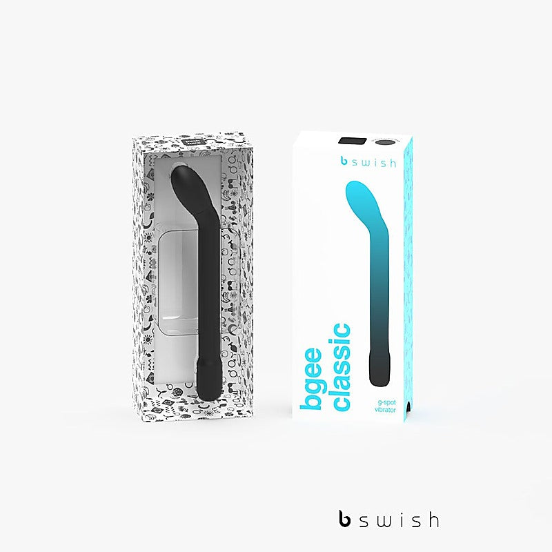 B Swish Bgee Classic Waterproof G Spot Vibrator with Angled Tip Design - G-Spot Vibrators
