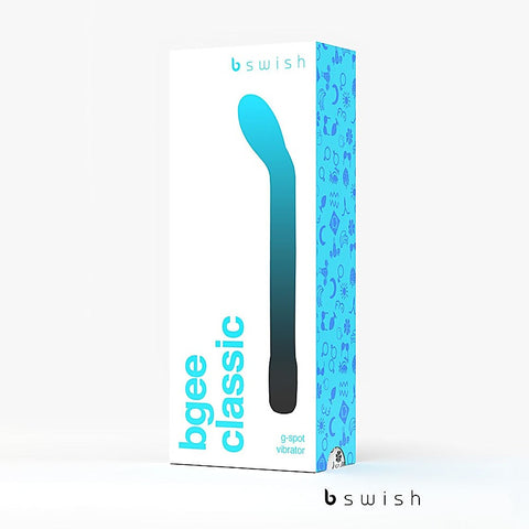B Swish Bgee Classic Waterproof G Spot Vibrator with Angled Tip Design - G-Spot Vibrators