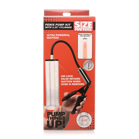 Penis Pump Kit with 2" Cylinder by XR Brands - Penis Pumps And Stretchers