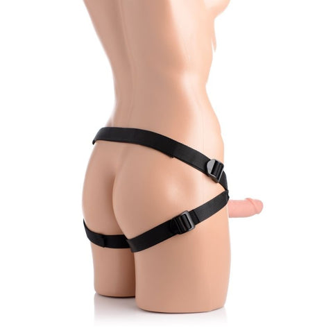 Seducer 7" Silicone Dildo w/ Harness by XR Brands - Strap On Sextoys