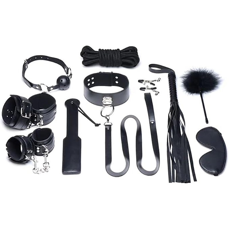 Strict Deluxe Bondage Set 10 Piece by XR Brands - Bondage Kits