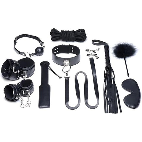Strict Deluxe Bondage Set 10 Piece by XR Brands - Bondage Kits