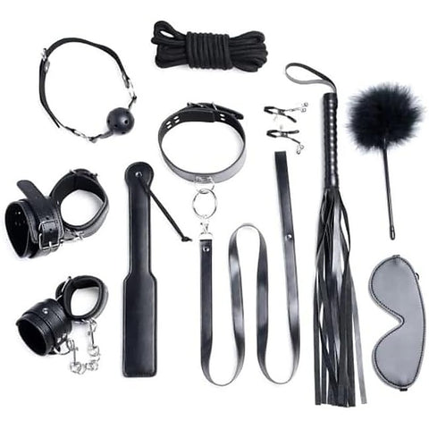 Strict Deluxe Bondage Set 10 Piece by XR Brands - Bondage Kits