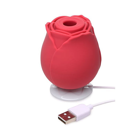 Bloomgasm 10X Wild Rose Silicone Clitoral Stimulator - Clit Ticklers and Pulsators