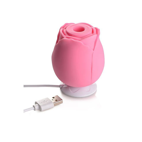 Bloomgasm 10X Wild Rose Silicone Clitoral Stimulator - Clit Ticklers and Pulsators