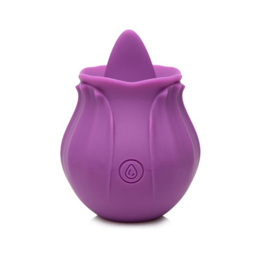 Bloomgasm Wild Violet 10X Licking Clit Vibrator - Clit Ticklers and Pulsators