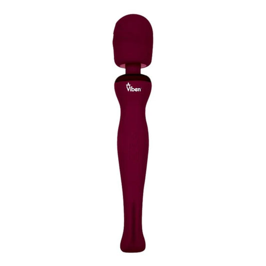 Sultry Rechargeable Wand Massager Ruby by Viben - Body Wands