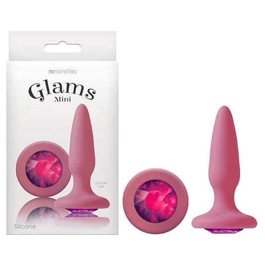 Glams 3.3'' Butt Plug with Sparkling Gem by NS Novelties - Butt Plugs