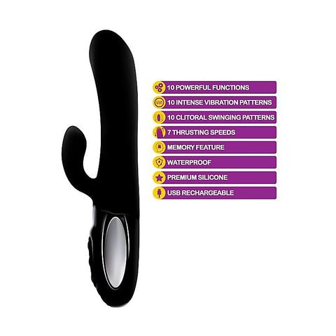 Hypnotic Thrusting Rabbit Vibrator by Viben - Rabbit Vibrators