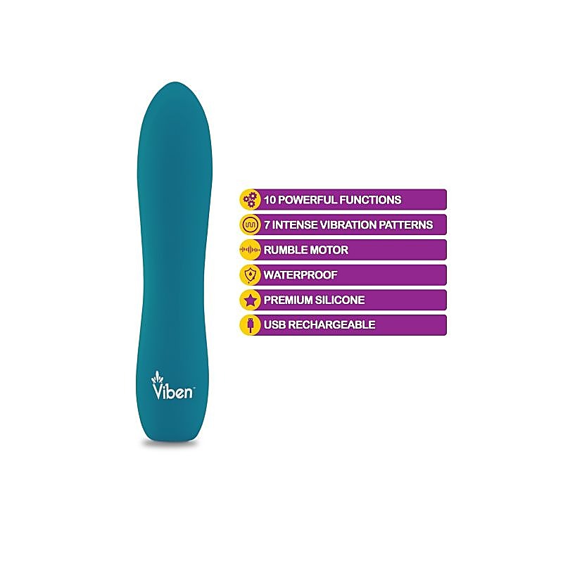 Vivacious Rumble Motor Rechargeable Bullet by Viben - Bullet Vibrators