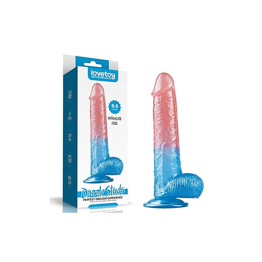 Dazzle Studs Realistic Dildo 9 Inch by Lovetoy - Realistic Dildos