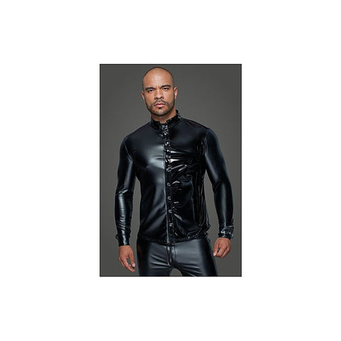 Powerwetlook PVC Long Sleeved Men's Shirt by Noir Handmade - His Fetish