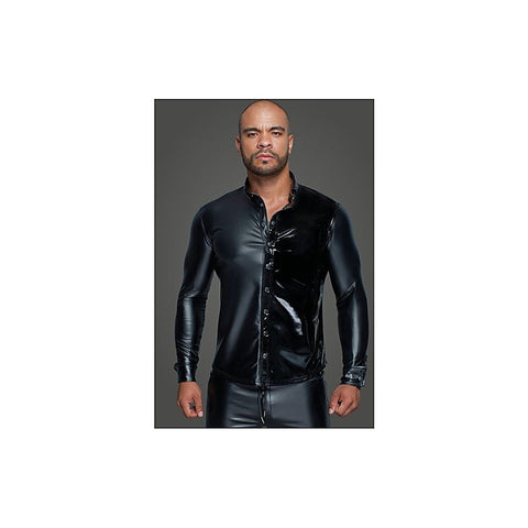 Powerwetlook PVC Long Sleeved Men's Shirt by Noir Handmade - His Fetish
