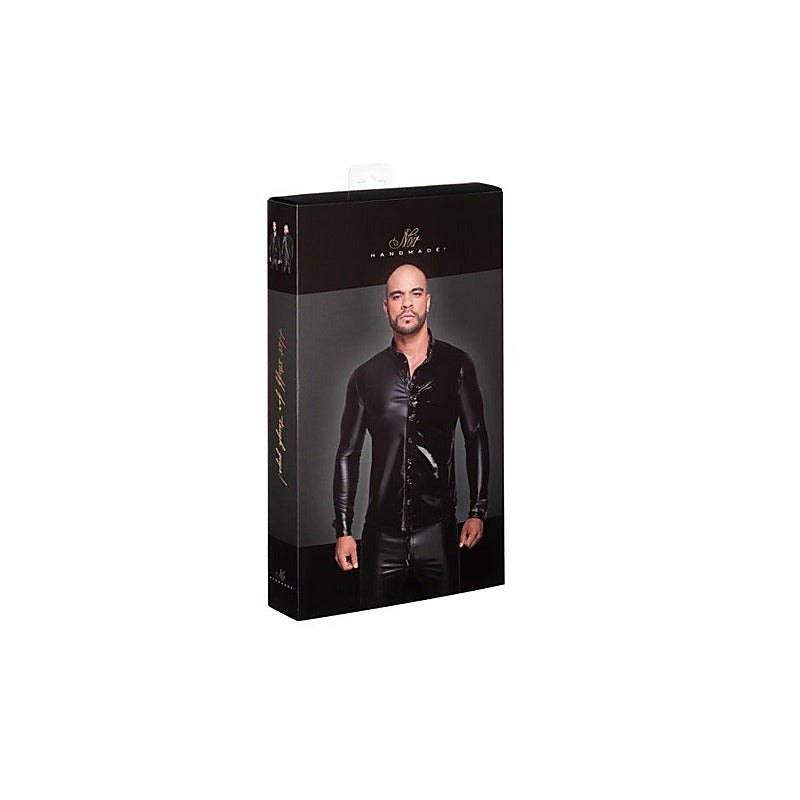 Powerwetlook PVC Long Sleeved Men's Shirt by Noir Handmade - His Fetish