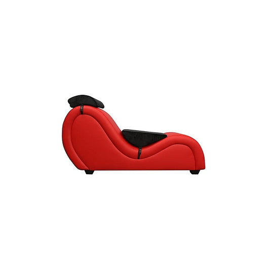 Kama Sutra Mebon Chaise Love Lounge Red With Black Pillows - Sex Furniture