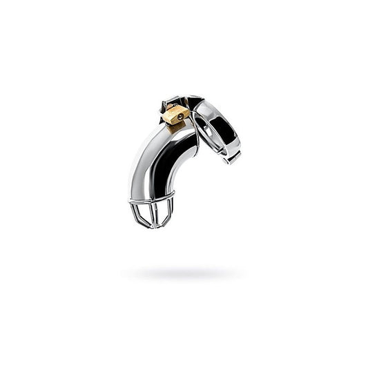 Metal Silver Metal Cock Cage With Rings & Lock by ToyFa - Male Chastity