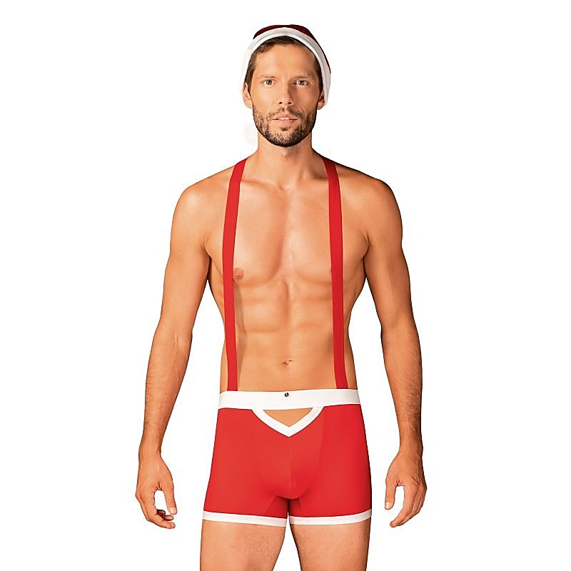 Mr. Claus Mens Sexy Costume Set 3 Piece by Obsessive - Fancy Dress Ups