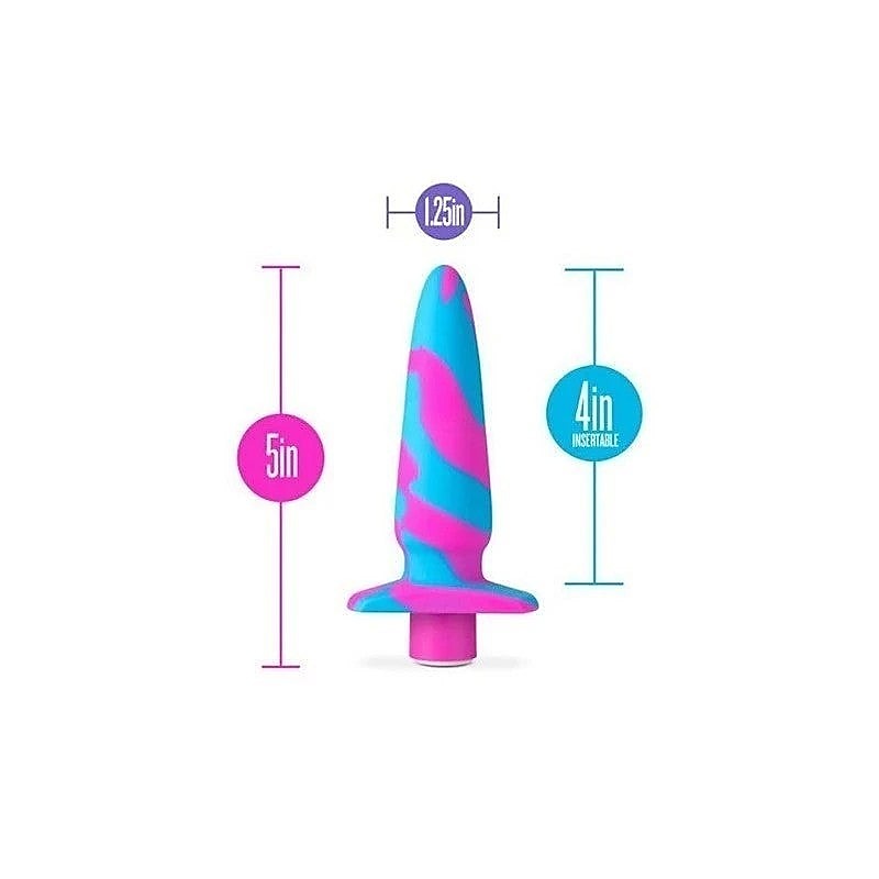 Blush Novelties Avant Vibrotize Silicone Mini Anal Vibrator Fuchsia RumbleTech - Anal Vibrators
