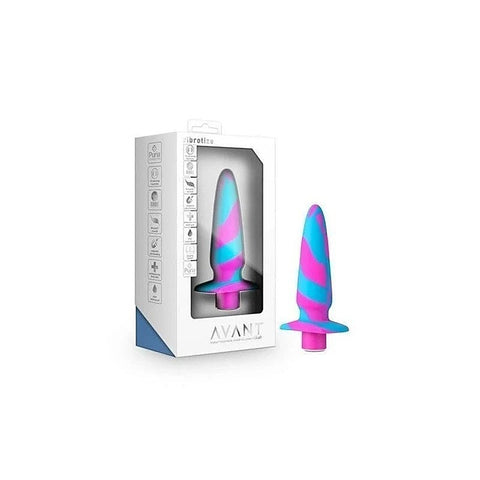 Blush Novelties Avant Vibrotize Silicone Mini Anal Vibrator Fuchsia RumbleTech - Anal Vibrators