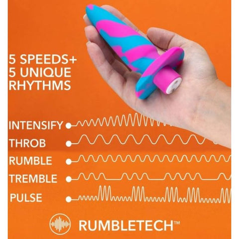 Avant Vibrotize Silicone Anal Vibe Fuchsia - Anal Vibrators