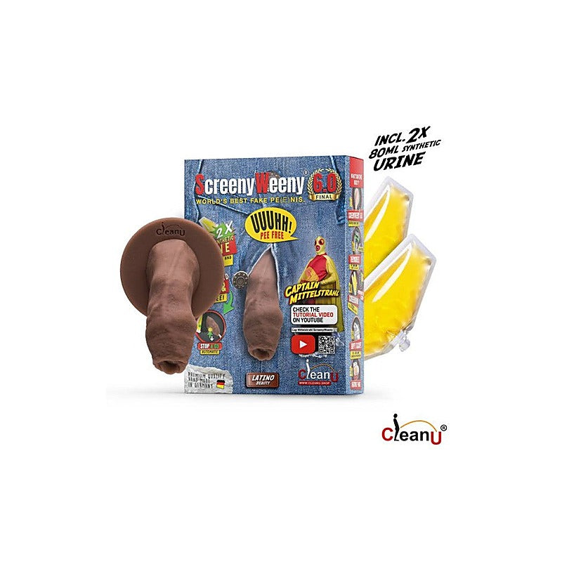 Screeny Weeny 6.0 Uncut Fake Penis by CleanU - Realistic Dildos