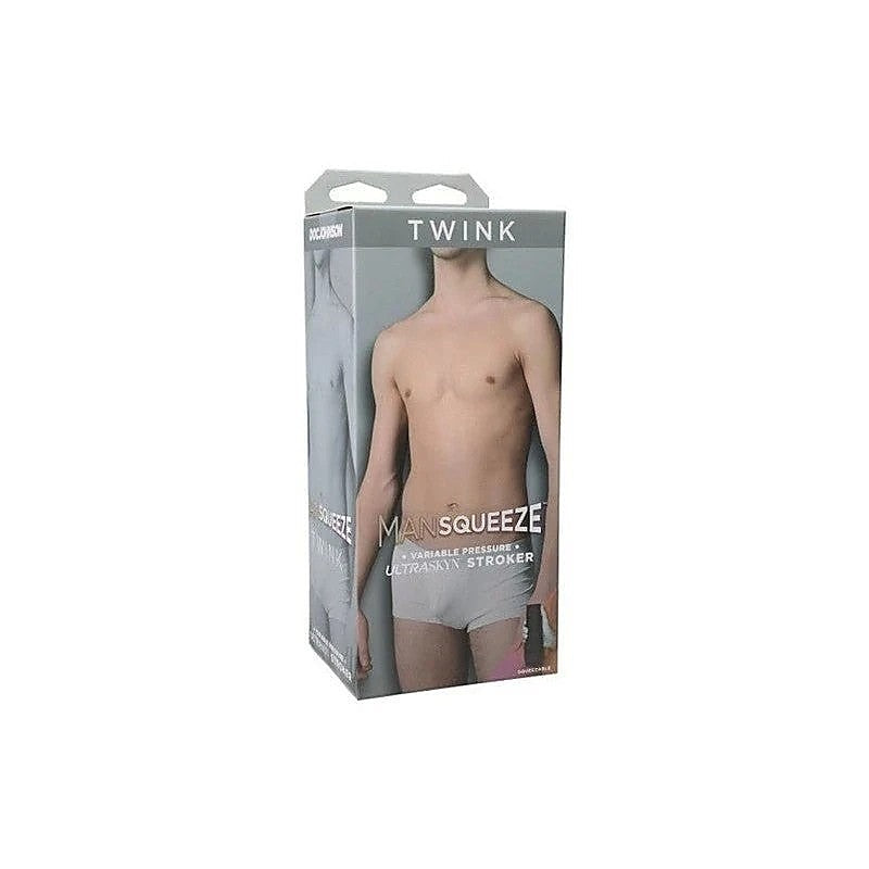 Man Squeeze Twink UltraSkyn Men's Stroker by Doc Johnson - Masturbators and Strokers