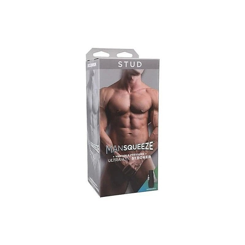 Man Squeeze Stud UltraSkyn Male Stroker by Doc Johnson - Masturbators and Strokers