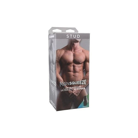 Man Squeeze Stud UltraSkyn Male Stroker by Doc Johnson - Masturbators and Strokers