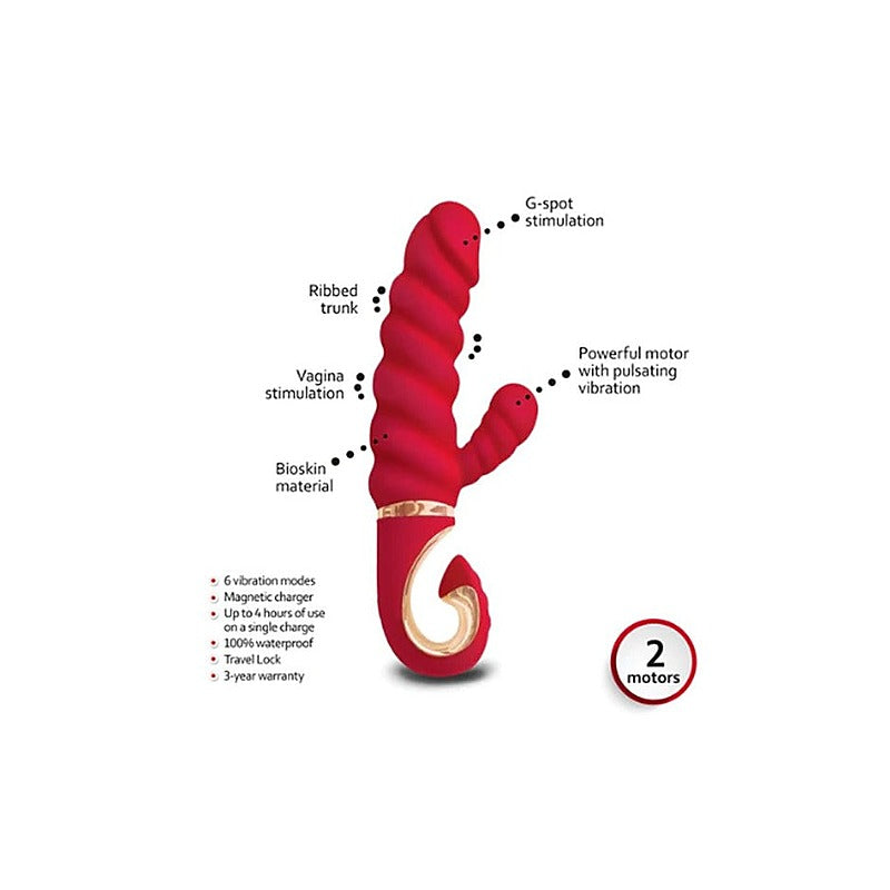 Gvibe Gcandy MINI Rabbit Vibrator Chili Coral Dual Stimulation Sex Toy - Rabbit Vibrators