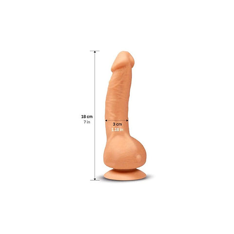 Gvibe Greal MINI Flesh Realistic Dildo With Suction Cup 6 Vibration Modes - Realistic Dildos