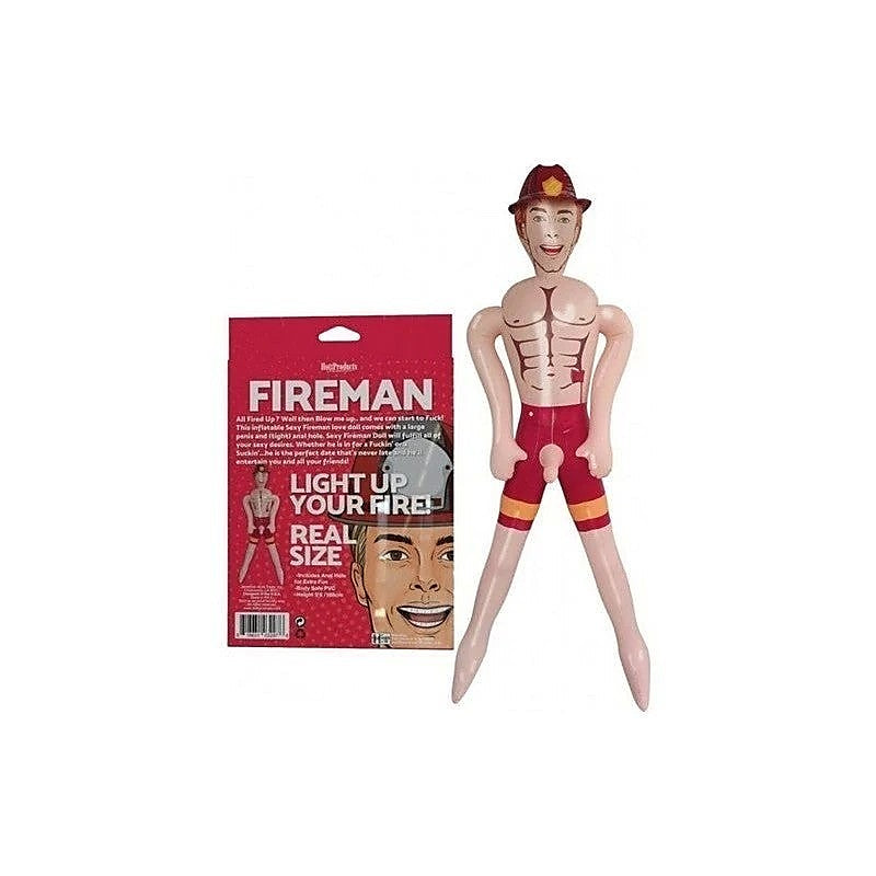 Fireman Inflatable Blowup Love Doll by Hott Products - Love Dolls