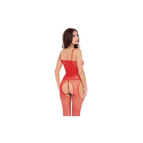 Sparkle Crotchless Women's Bodystocking by Rene Rofe - Body Stockings