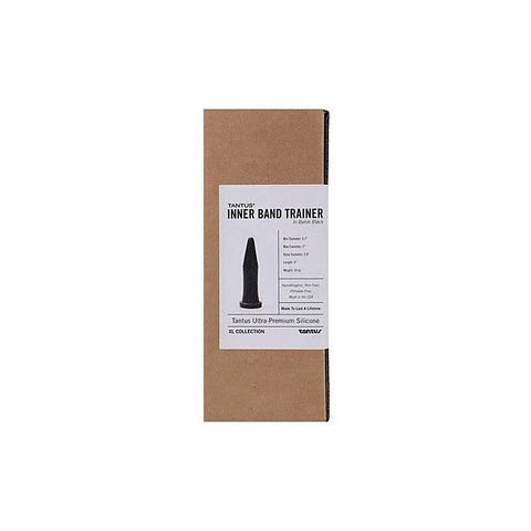 Tantus Inner Band Trainer Anal Dildo Onyx Medical Grade Silicone - Anal Dildos