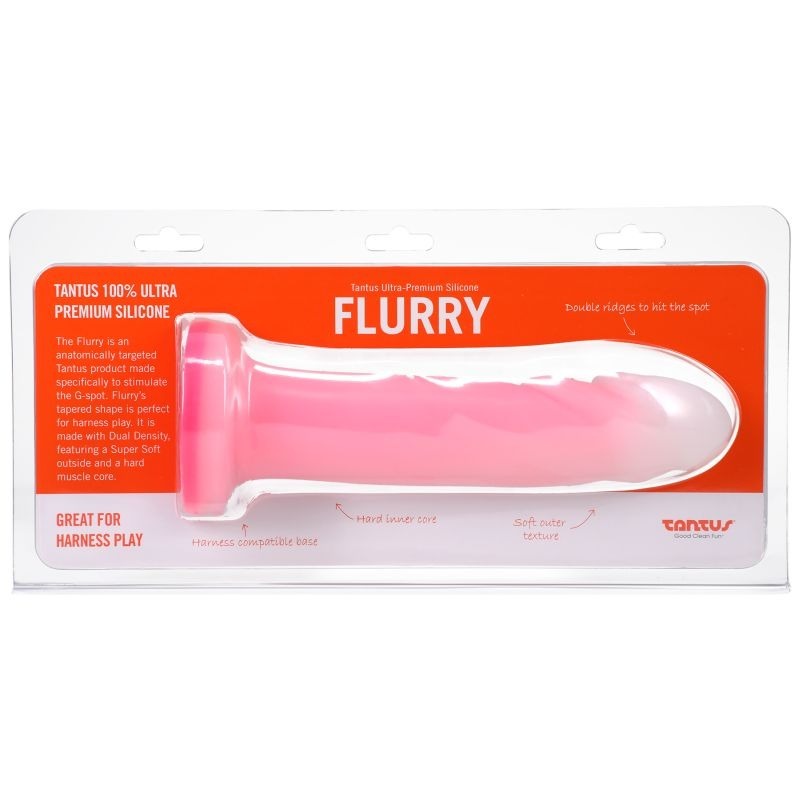 Flurry Dual Density Dildo Quartz by Tantus - Realistic Dildos