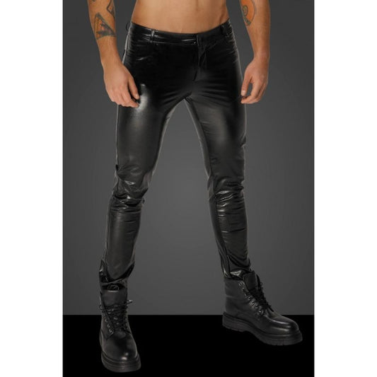 Snake Wetlook Pants with Back Pockets His Fetish - His Fetish