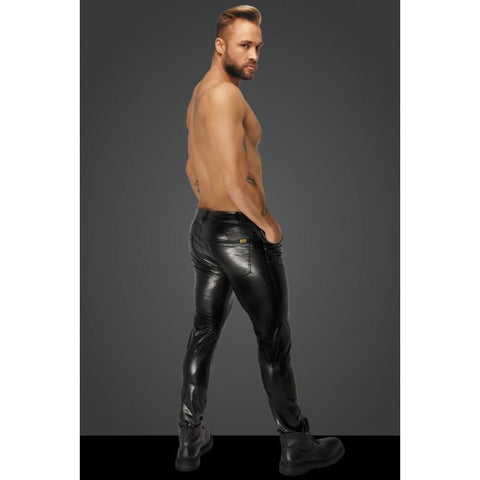 Snake Wetlook Pants with Back Pockets His Fetish - His Fetish