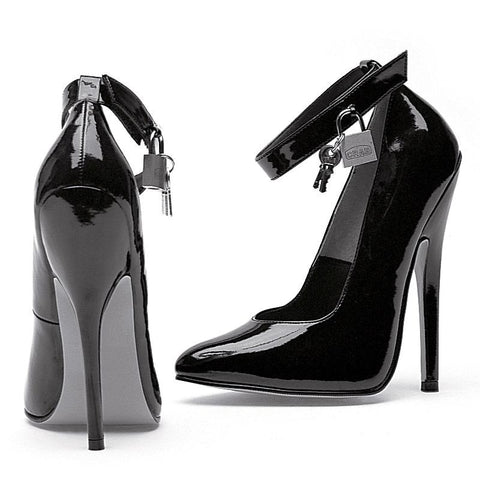 Fetish Pump w/ Lock and Key by Ellie Shoes - Womens Footwear