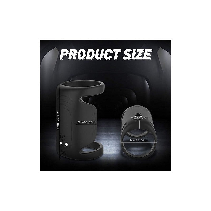 Royal Dual Motor Penis Shaft Massager by S-Hande - Vibrating Cock Rings