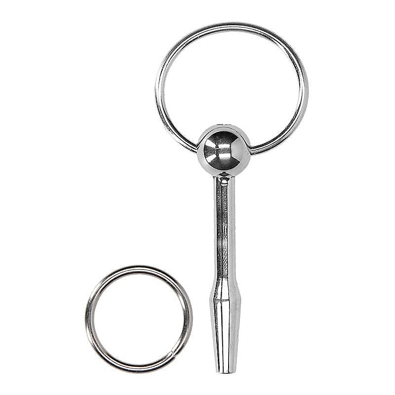 OUCH! Urethral Sounding Metal Plug by Shots Toys - Penis Plugs