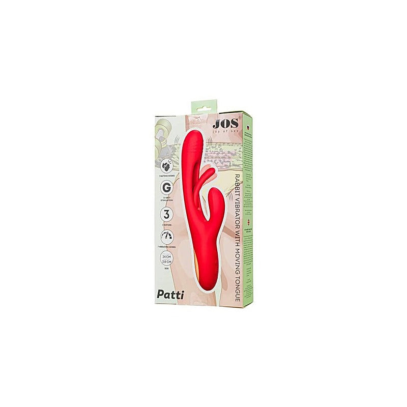 JOS Patti Moving Tongue Multi Function Rabbit Vibrator - Rabbit Vibrators