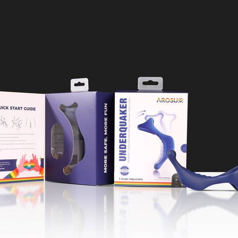 Underquaker Vibrating Anal Probe with Cockring and Remote - Butt Plugs