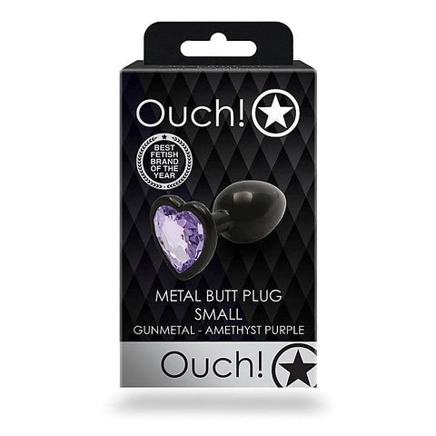 OUCH! Heart Gem Butt Plug - Small by Shots Toys - Butt Plugs