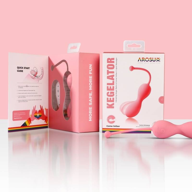 Kegelator Duo Vaginal Balls Come Hither Stimulator - Love Eggs and Kegel Exercisers